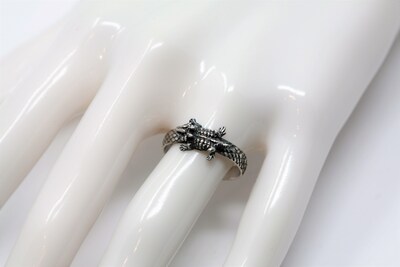 Horny Toad Ring - Dragon Scale - Vintage Silver by Salish Sea Inspirations - image2